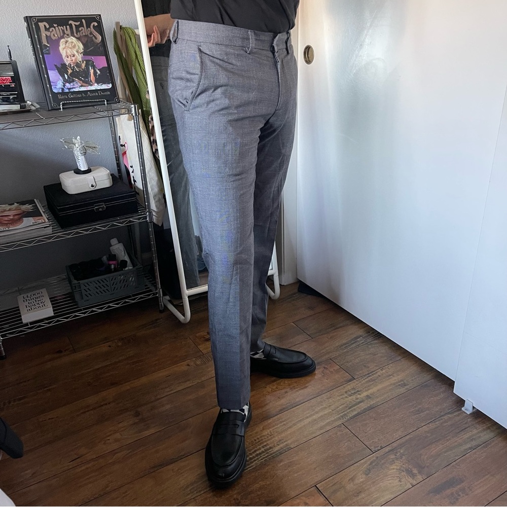 Calvin Klein Patterned Gray Pants - image 2